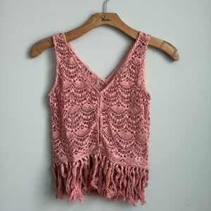 Ganji LA Boho Fringe Vest Large
